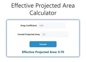 Effective Projected Area Calculator