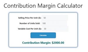 Contribution Margin Calculator