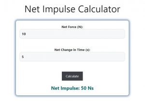 Net Impulse Calculator