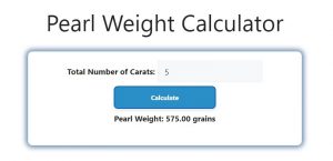 Pearl Weight Calculator