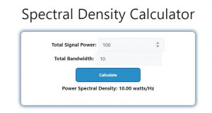 Spectral Density Calculator