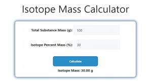 Isotope Mass Calculator