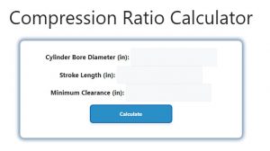 Compression Ratio Calculator