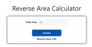 Reverse Area Calculator