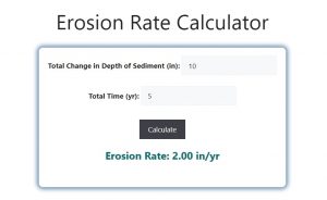 Erosion Rate Calculator