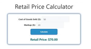 Retail Price Calculator