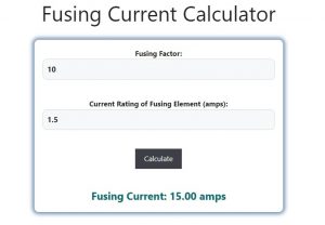 Fusing Current Calculator