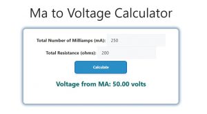 Ma to Voltage Calculator