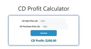 CD Profit Calculator