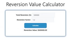 Reversion Value Calculator