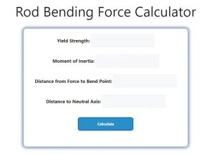 Rod Bending Force Calculator