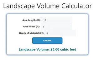 Landscape Volume Calculator