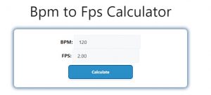 Bpm to Fps Calculator