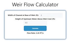 Weir Flow Calculator