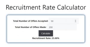 Recruitment Rate Calculator