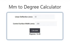 Mm to Degree Calculator