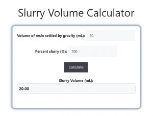 Slurry Volume Calculator