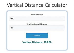 Vertical Distance Calculator