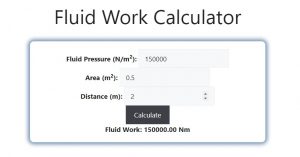 Fluid Work Calculator