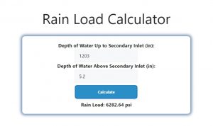 Rain Load Calculator