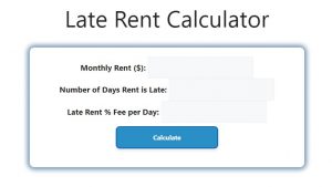 Late Rent Calculator