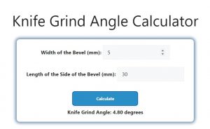 Knife Grind Angle Calculator