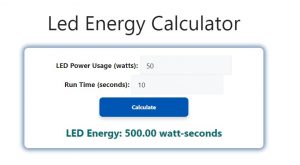 Led Energy Calculator