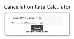 Cancellation Rate Calculator