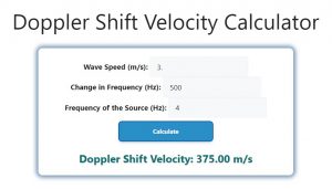 Doppler Shift Velocity Calculator