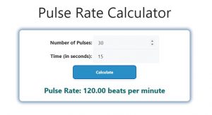 Pulse Rate Calculator