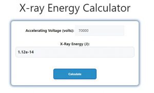 X-ray Energy Calculator