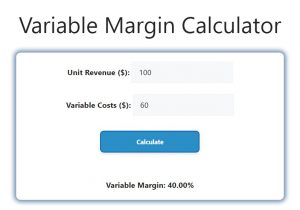 Variable Margin Calculator