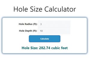 Hole Size Calculator