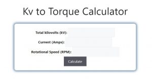 Kv to Torque Calculator