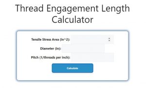 Thread Engagement Length Calculator