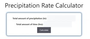 Precipitation Rate Calculator