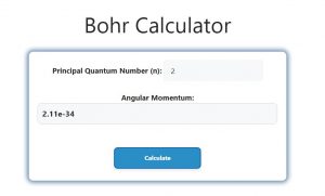 Bohr Calculator