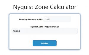 Nyquist Zone Calculator