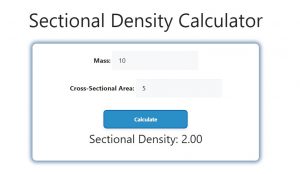 Sectional Density Calculator