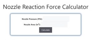 Nozzle Reaction Force Calculator