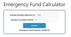 Emergency Fund Calculator