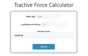 Tractive Force Calculator