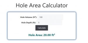 Hole Area Calculator