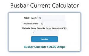 Busbar Current Calculator