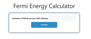 Fermi Energy Calculator