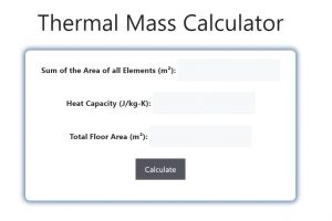 Thermal Mass Calculator