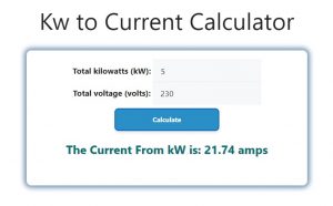 Kw to Current Calculator