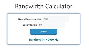 Bandwidth Calculator