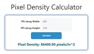 Pixel Density Calculator