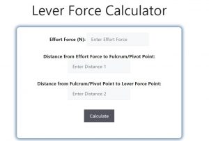 Lever Force Calculator